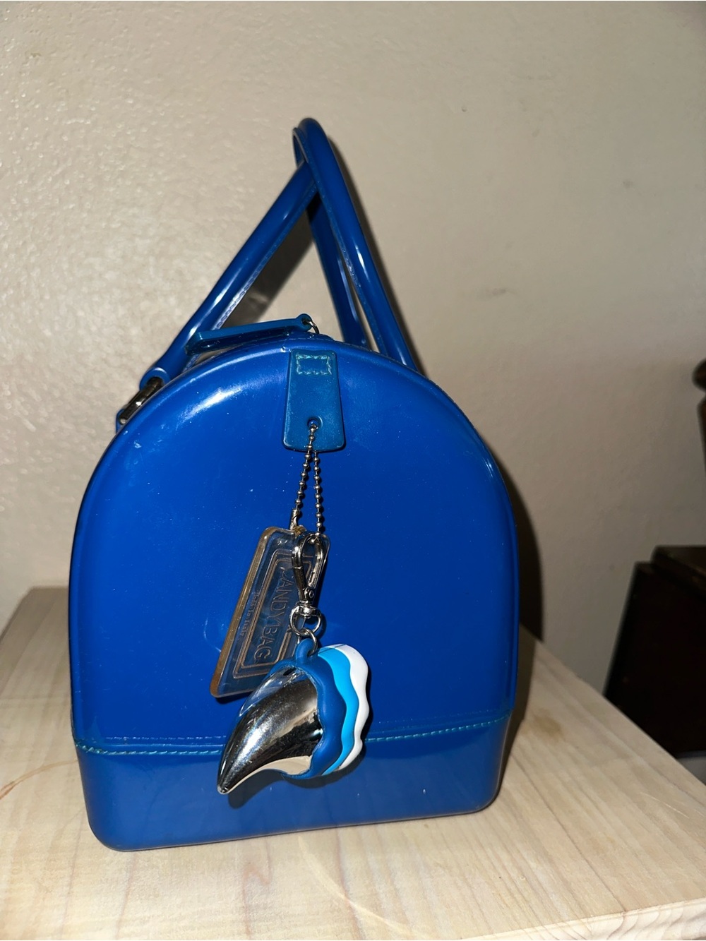 FURLA💙 glossy blue CANDYBAG - Picture 3 of 7